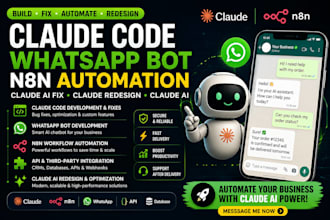 claude code whatsapp bot n8n automation claude ai fix claude redesign claude ai
