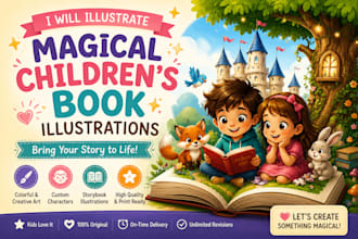illustrate magical childrens book illustrations