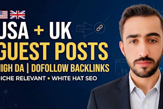 provide USA UK guest post backlinks and high da guest posting service