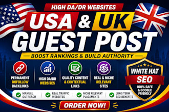 publish USA guest post and UK guest post with dofollow backlinks