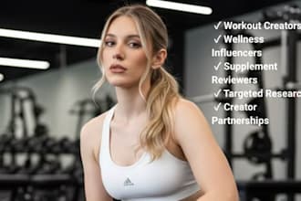 find amazon fitness and wellness influencers for your products
