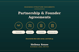 draft partnership, shareholder, founder, joint venture, operating agreement