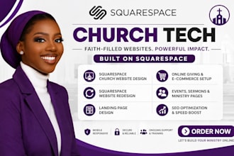 design redesign your church website on squarespace website