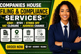 file UK ltd strike off cs01 rt01 vat closure companies house UK address change