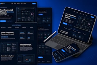 create modern web app UI UX design for saas products