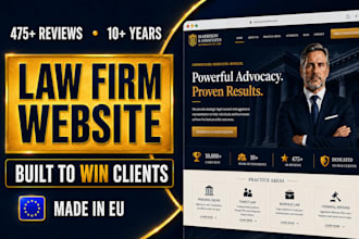 design and develop a high converting law firm website