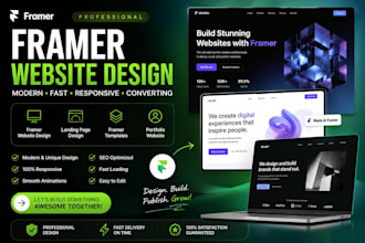 build framer website design framer landing page template portfolio website desig