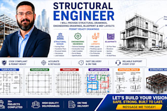provide structural drawings engineering drawings blueprints and mep layouts