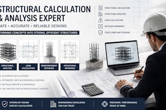 structural calculation drawing structural analysis and load calculation