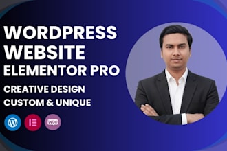 create wordpress website with elementor pro