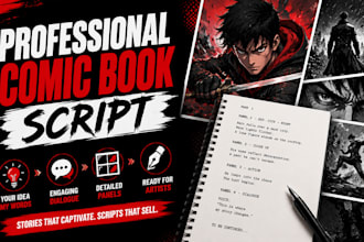 turn your story idea into a professional comic book script