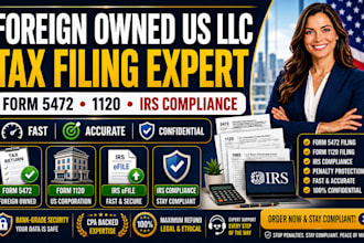 file form 5472 and 1120 for foreign owned US llc tax return