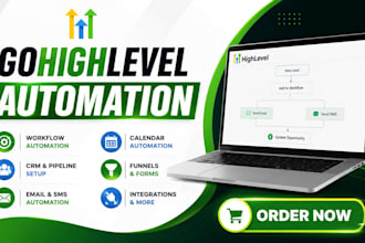 setup gohighlevel CRM, automation, workflows, funnels, and integrations