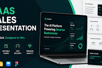 design saas sales presentation for startup founders