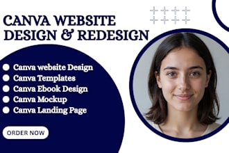 canva website design canva social media post canva landing page canva editable