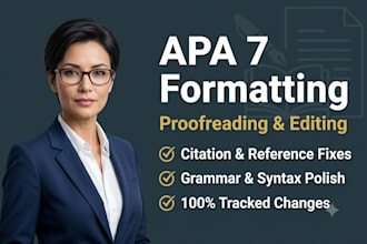 proofread, edit, and format your document in apa 7th edition