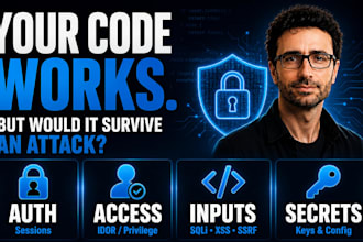 be your application security consultant and review your code and architecture