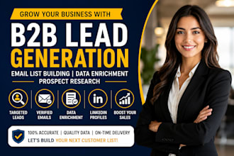 do b2b lead generation email list and data enrichment listing prospects leads