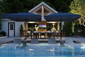 design backyards landscape, pools, patios, gardens spaces landscape rendering