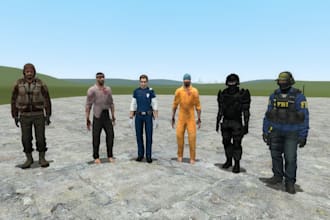 create or port custom gmod player models for garrys mod character