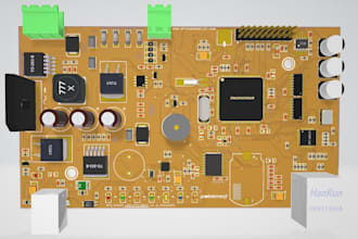 design pcb layout schematic circuit using altium kicad for power electronics pcb