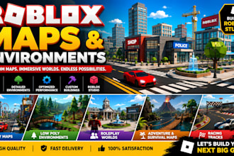 build roblox game maps, cities and optimized environments