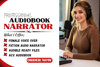be your elite female audiobook narrator for your amazon acx fiction book
