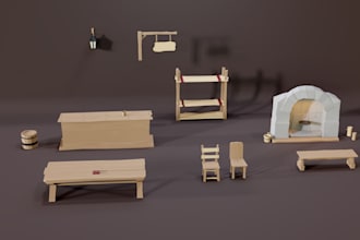 design a godot 4 level, environment or grayboxed dungeon, game ready assets