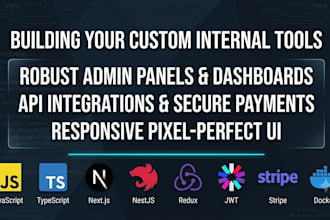 build a custom admin panel and data dashboard