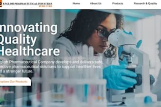 design wix fda compliant website pharmaceutical website biotech website