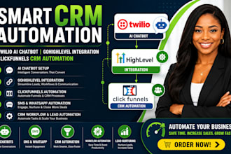 setup  twilio ai chatbot, gohighlevel integration clickfunnels CRM automation