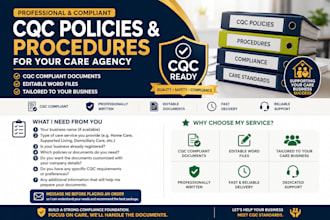 write cqc policies and procedures for your care agency