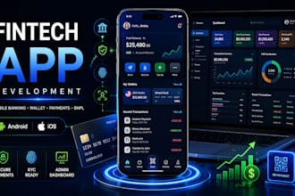 develop fintech app, mobile banking app, wallet app, payment app and bnpl app