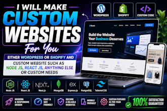 make custom website for you