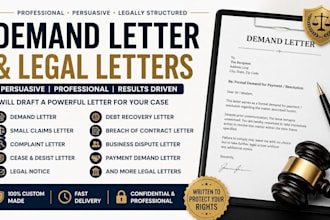 write a persuasive demand letter or small claims compliant letter