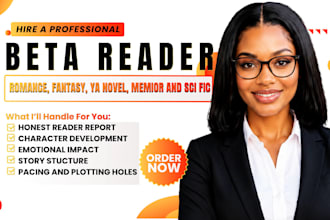 beta read your novel, memoir, or ebook with honest reader feedback