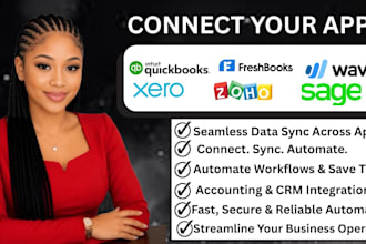 integrate quickbooks, xero, freshbooks, sage, wave with CRM