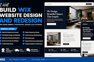 build wix website design or redesign a business wix website wix studio website