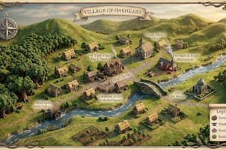 design custom fantasy village maps for dnd adventures