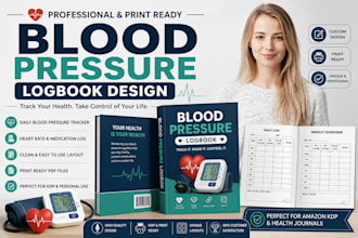 design a professional blood pressure logbook and tracker