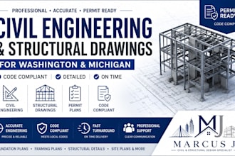 do permit civil engineering and structural drawing for washington and michigan