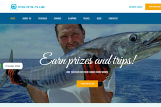 design wix fishing charter website deep sea fishing kayak fishing website