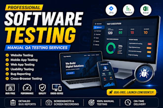 do software testing manual QA tester, mobile app, bug reports and saas quality
