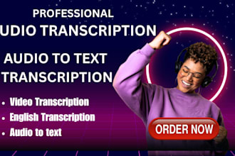 do audio to text transcription, video to text transcription, manage emr