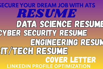 craft tech resume, data science, cybersecurity, IT resume and resume writing