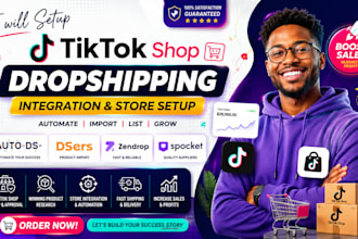 setup tiktok shop drosphipping integration via autods dsers zendrop spocket