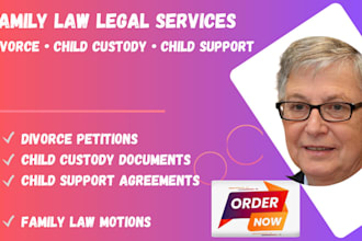 be your civil lawyer in family law, legal agreements, child custody