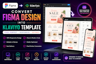 convert figma email design into klaviyo template