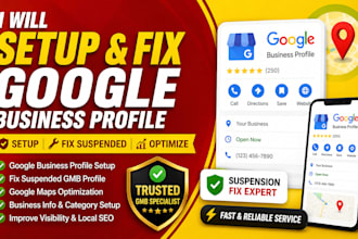 setup google my business fix suspended gmb business profile gmb suspension fix