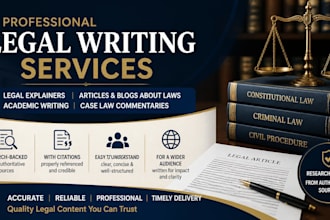 write legal explainers and global affairs articles with research